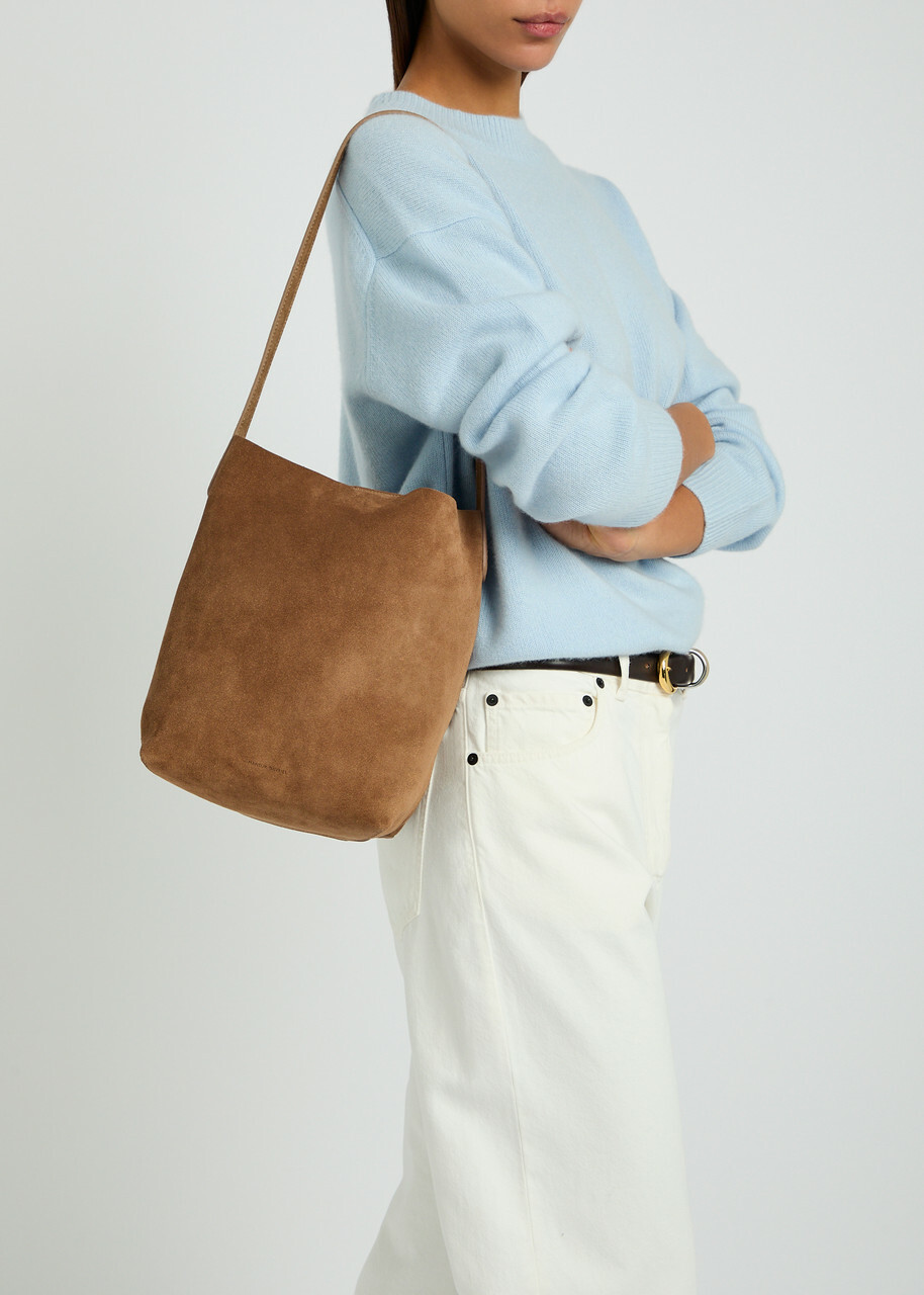 Mansur Gavriel Everyday Small Suede Tote bag - Camel - One Size