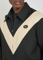Valentino Garavani Panelled Woven Jacket Black