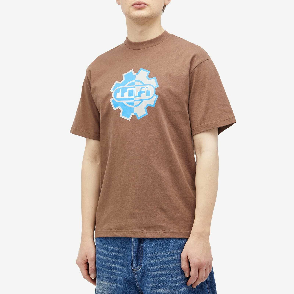 Lo-Fi Men's Gear T-Shirt in Brown
