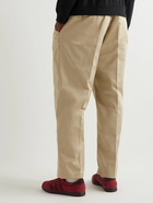 Danton - Straight-Leg Pleated Twill Trousers - Neutrals