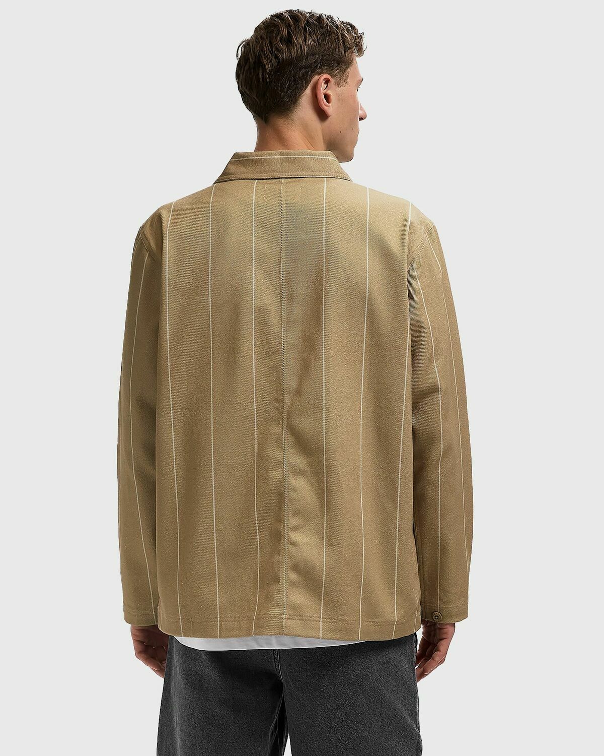 Parlez Flow Jacket Brown Mens Overshirt