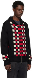 Andersson Bell Black Hooded Cardigan