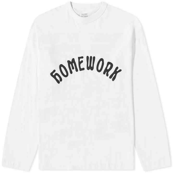 Photo: Homework Men's Spectrum Ls T-Shirt in White