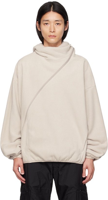 Photo: POST ARCHIVE FACTION (PAF) SSENSE Exclusive Off-White Hoodie