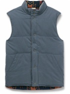 Faherty - Doug Good Feather Reversible Quilted Shell Gilet - Blue
