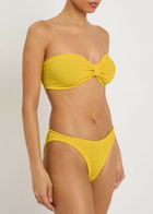 Hunza G Jean Crinkle Bikini - Yellow - One Size
