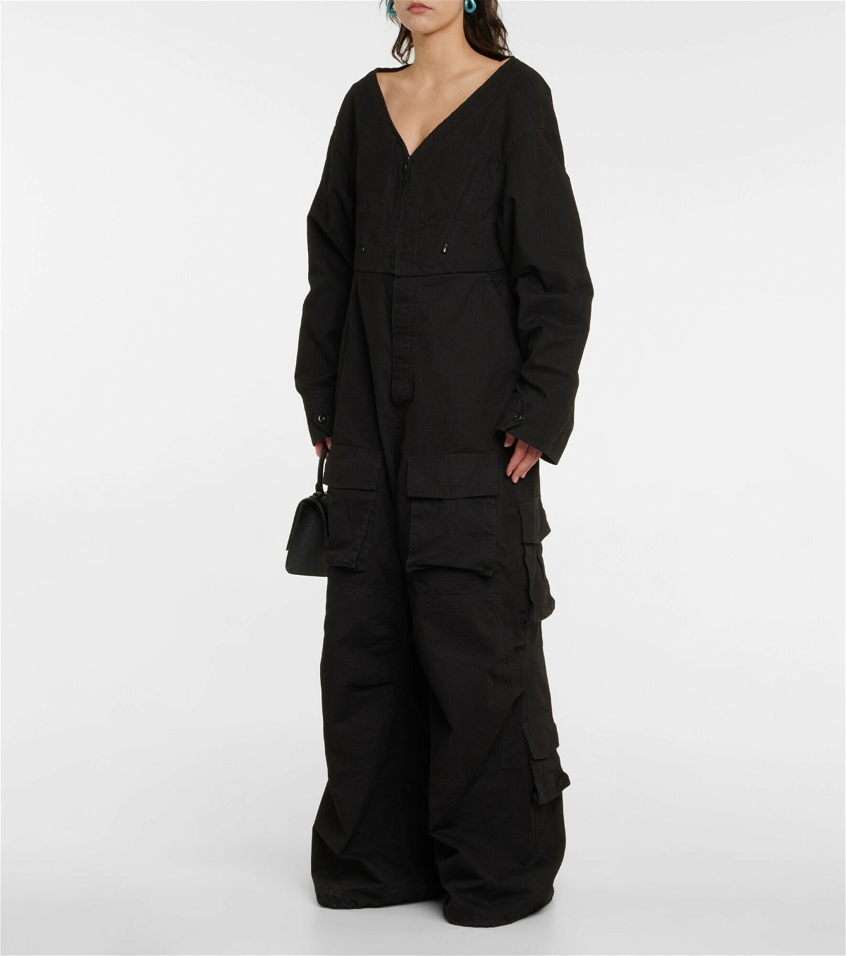 Balenciaga - Wide-leg cotton jumpsuit Balenciaga