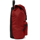 Givenchy Red Split Logo Packaway Backpack
