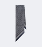 Saint Laurent Silk jacquard scarf