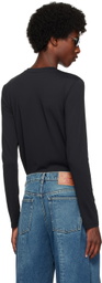 Y/Project Black Logo Patch Long Sleeve T-Shirt