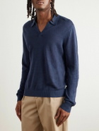 Onia - Linen Polo Shirt - Blue