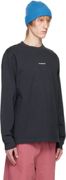 Acne Studios Black Printed Long Sleeve T-Shirt