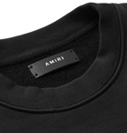 AMIRI - Logo-Embroidered Loopback Cotton-Jersey Sweatshirt - Black