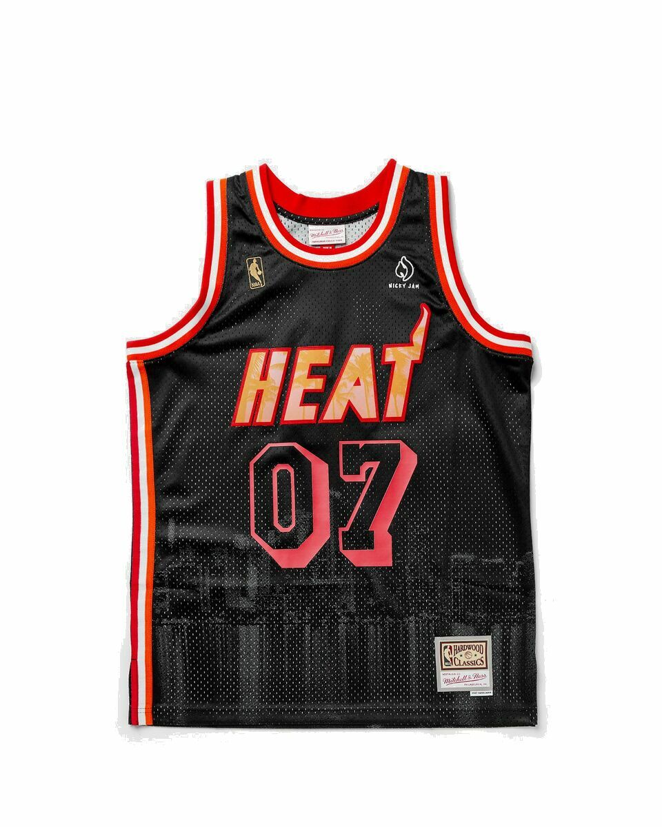 Photo: Mitchell & Ness Nicky Jam X Mn Miami Heat Swingman Jersey Black - Mens - Jerseys