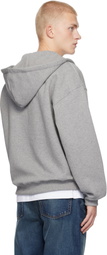Axel Arigato Gray Maine Zip-Up Hoodie