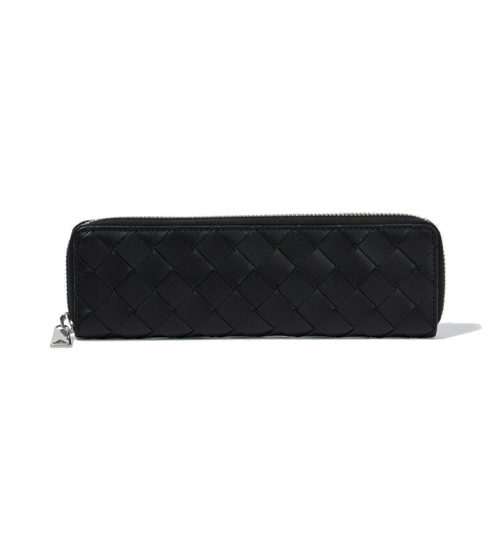 Photo: Bottega Veneta - Intrecciato leather pencil case