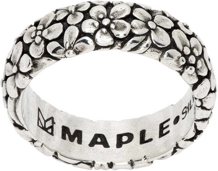 Photo: MAPLE Silver Floral Band Ring