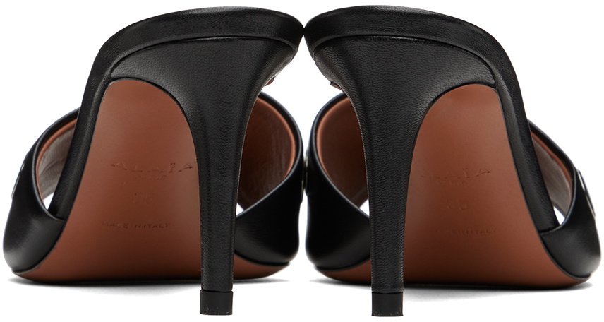 ALAÏA Black Oeillets Mules