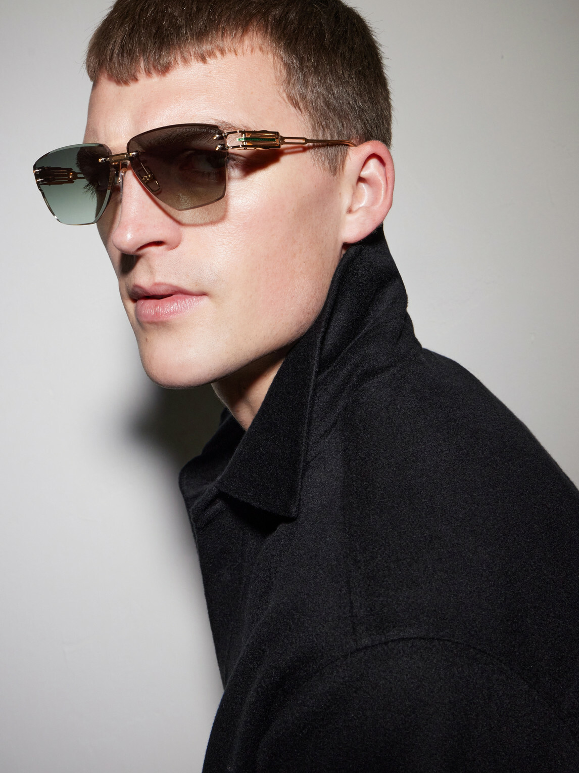 DITA - Hyperlux-2000 Square-Frame Gold-Tone Titanium Sunglasses