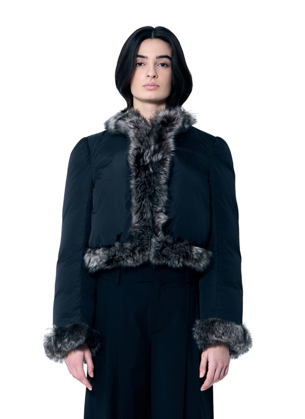 Photo: Alexander Wang Puffer Jacket With Shearling Trims
