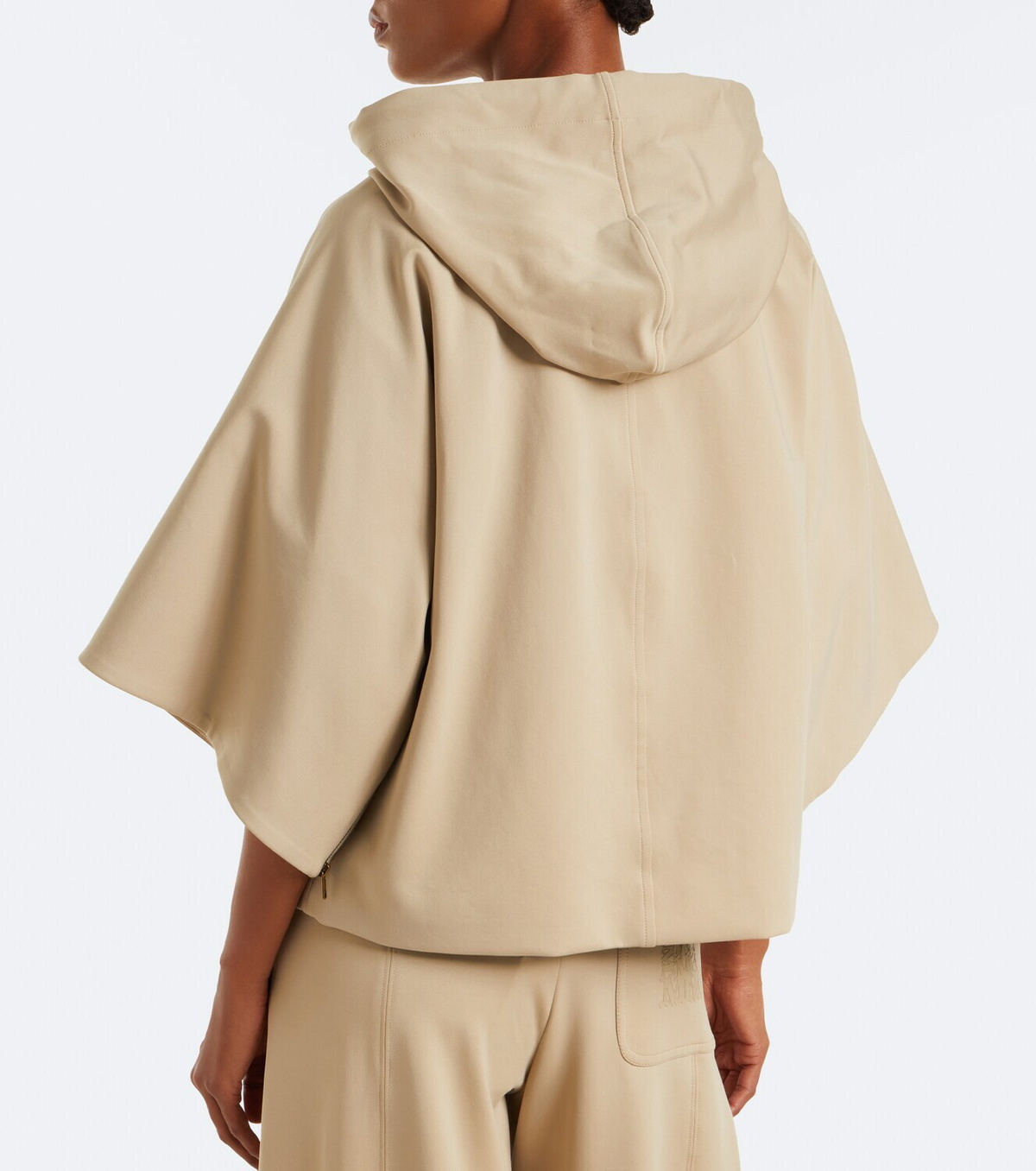Max Mara Caped zip-up hoodie