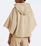 Max Mara Caped zip-up hoodie