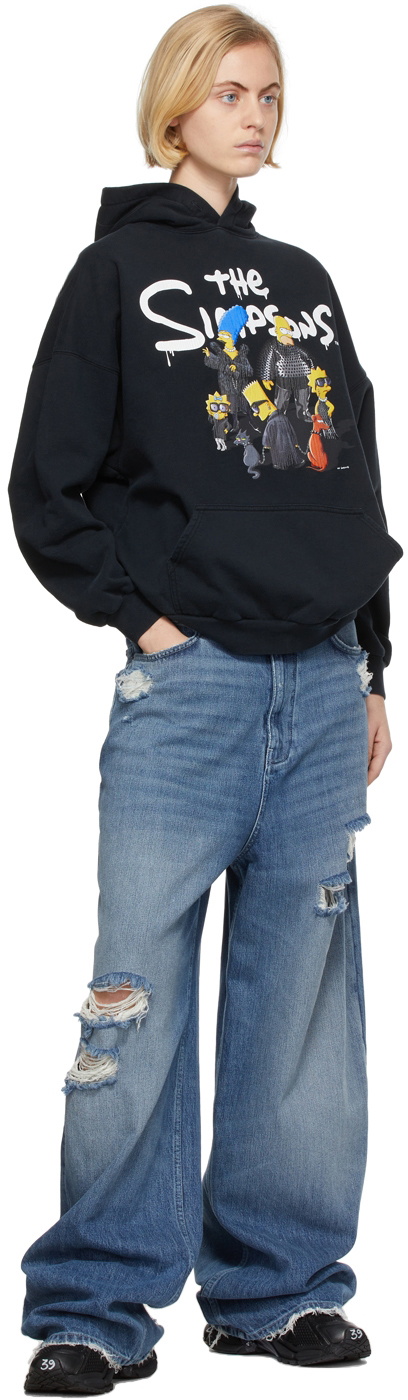 Balenciaga ジンプソンズ　hoodie Balenciaga Unisex Simpsons Cracked Graphic Hoodie Sweatshirt