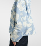 Moncler Noisetier floral hooded jacket