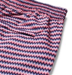 Frescobol Carioca - Copacabana Short-Length Printed Swim Shorts - Pink
