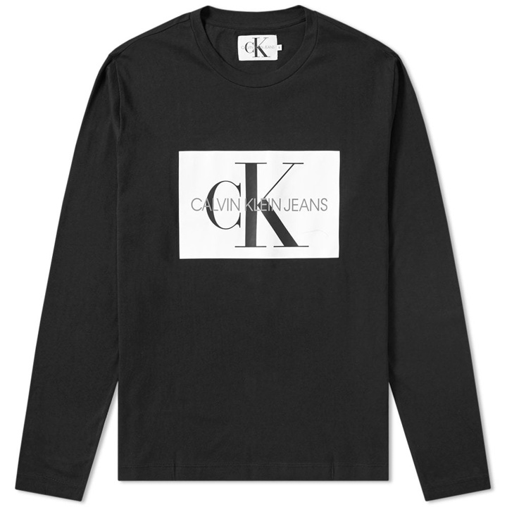 Photo: Calvin Klein Long Sleeve Monogram Box Logo Tee