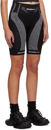 MISBHV Black & White Biker Sport Shorts