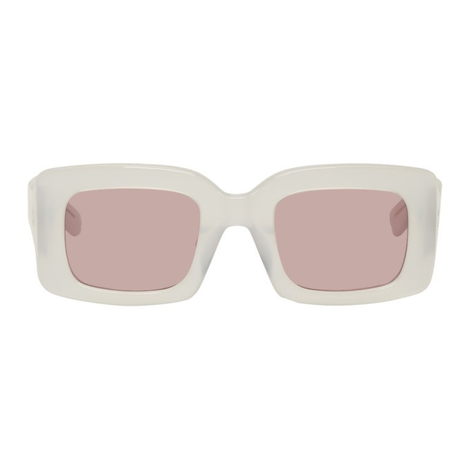 Photo: RAEN White Translucent Flatscreen Sunglasses