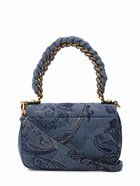 ETRO Xs Bond Denim Jacquard Shoulder Bag