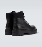 Prada Leather and Re-Nylon ankle boots