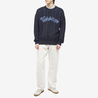 Versace Men's Varsity Intarsia Knit in Navy