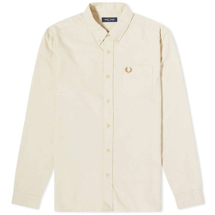 Photo: Fred Perry Men's Oxford Shirt in Oatmeal