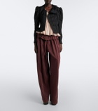Chloé Wool and silk-blend jacquard lace jacket