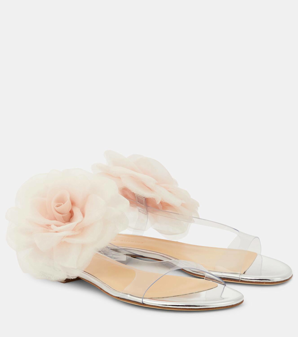 Magda Butrym Floral-appliqué PVC sandals Magda Butrym