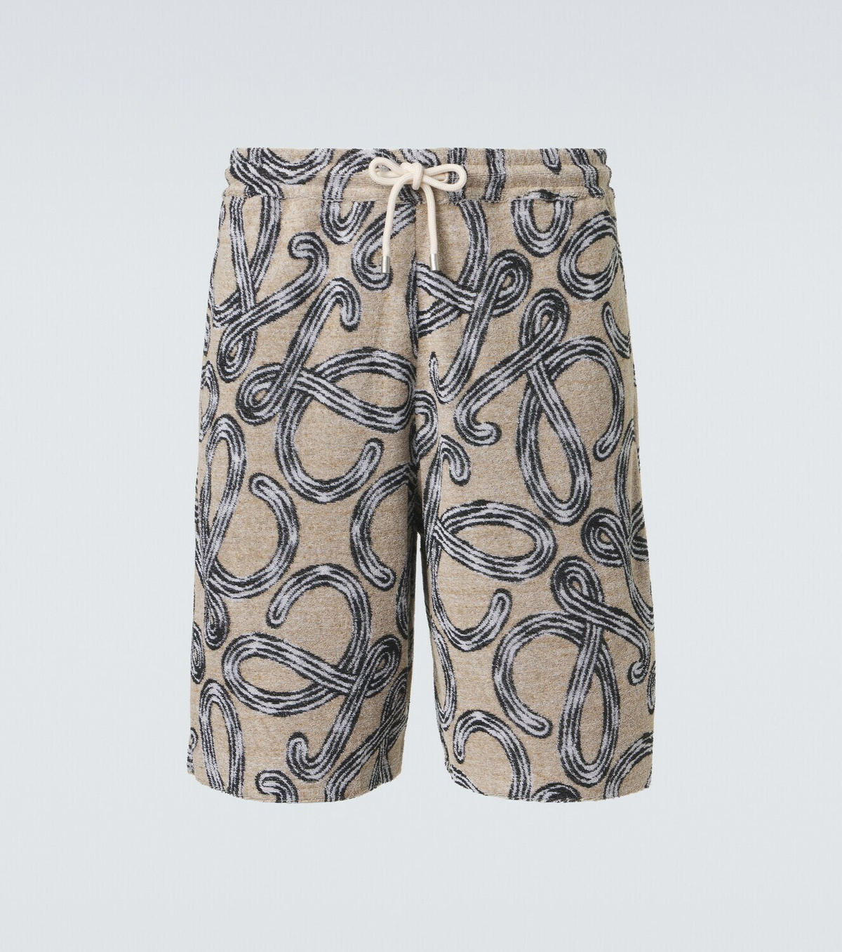 Loewe Paula's Ibiza cotton-blend terry Bermuda shorts