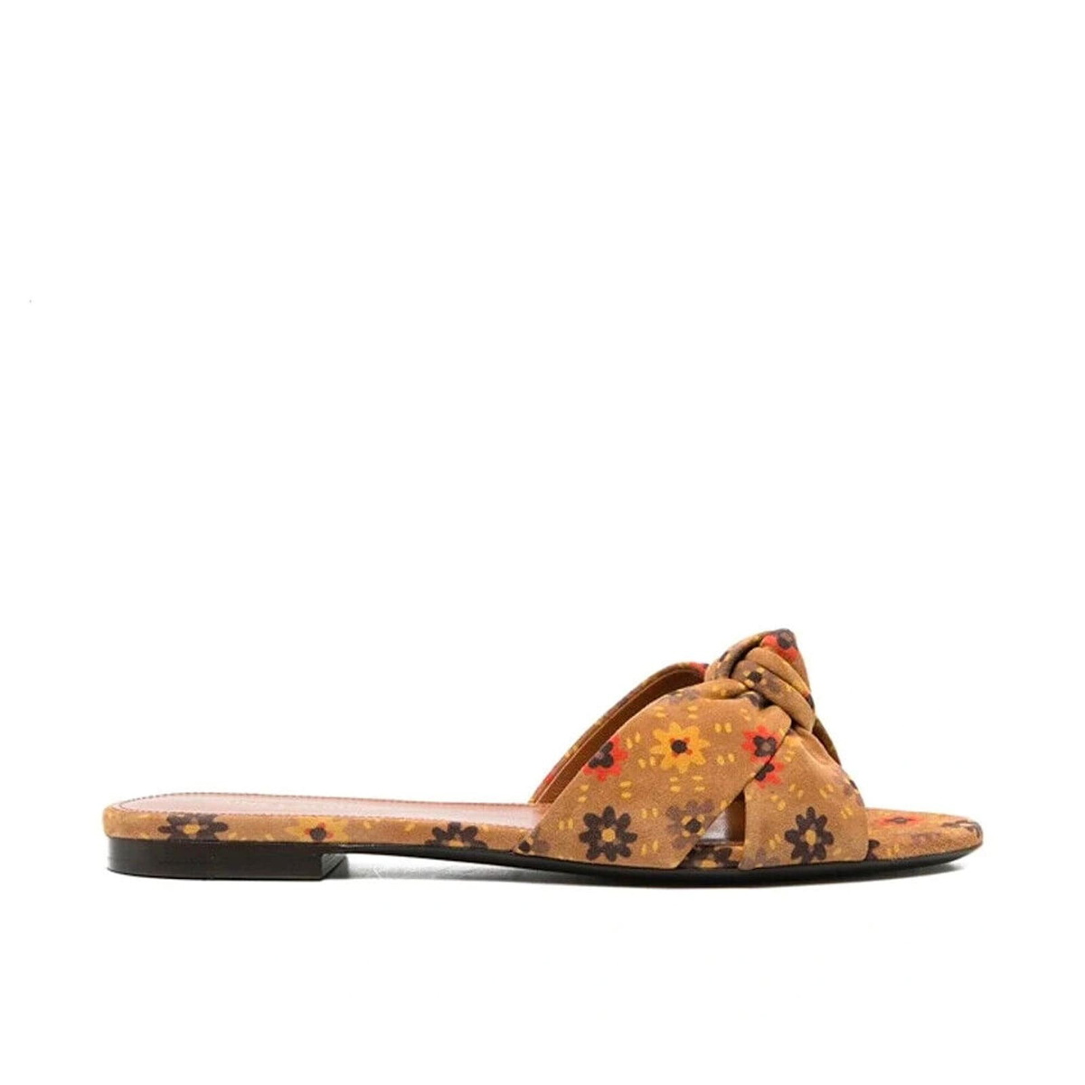 SAINT LAURENT - 5mm Nour Leather Slippers Saint Laurent