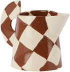 Henry Holland Studio Brown & White Small Check Milk Jug