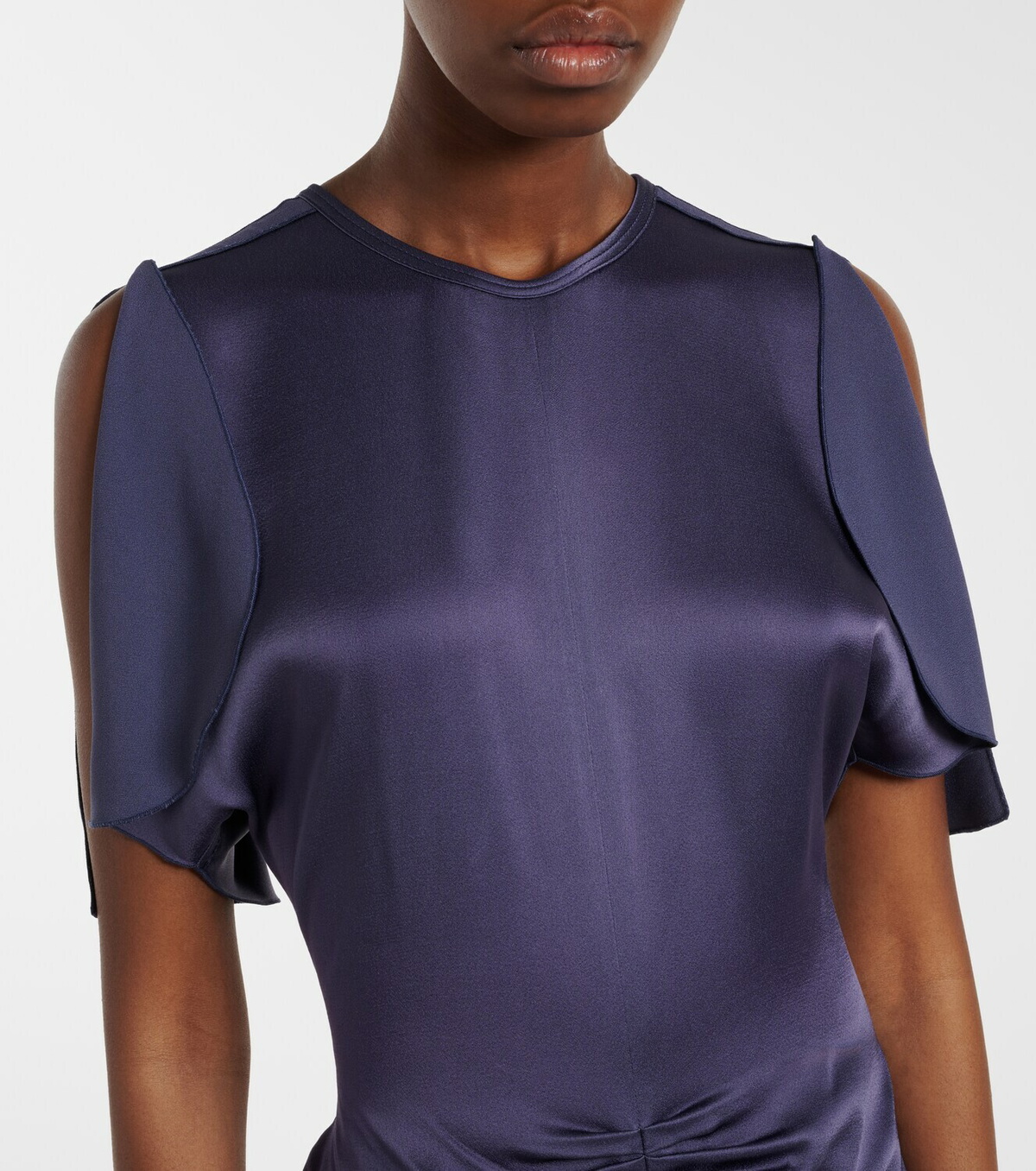 Victoria Beckham Isabella gathered satin gown