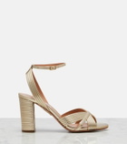 Aquazzura Very Sundance metallic leather sandals
