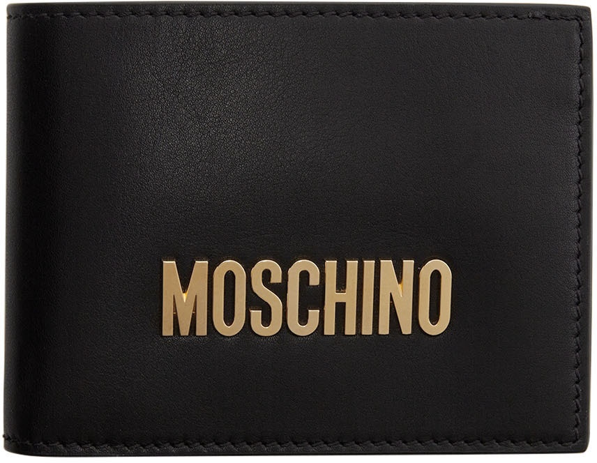 Photo: Moschino Black Metallic Logo Wallet