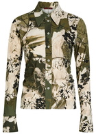 High Slide Floral-print Stretch-nylon Shirt Multicoloured
