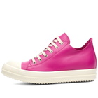 Rick Owens Women's Low Sneakers in Hot Pink/Milk
