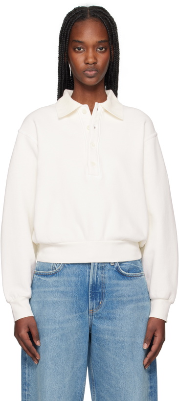 Photo: Citizens of Humanity Off-White Remi Collared Sweatshirt