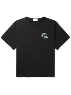 RHUDE - Sundry Logo-Print Cotton-Jersey T-Shirt - Black