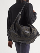 MISMO - Haven Leather-Trimmed Camouflage-Jacquard Tote Bag