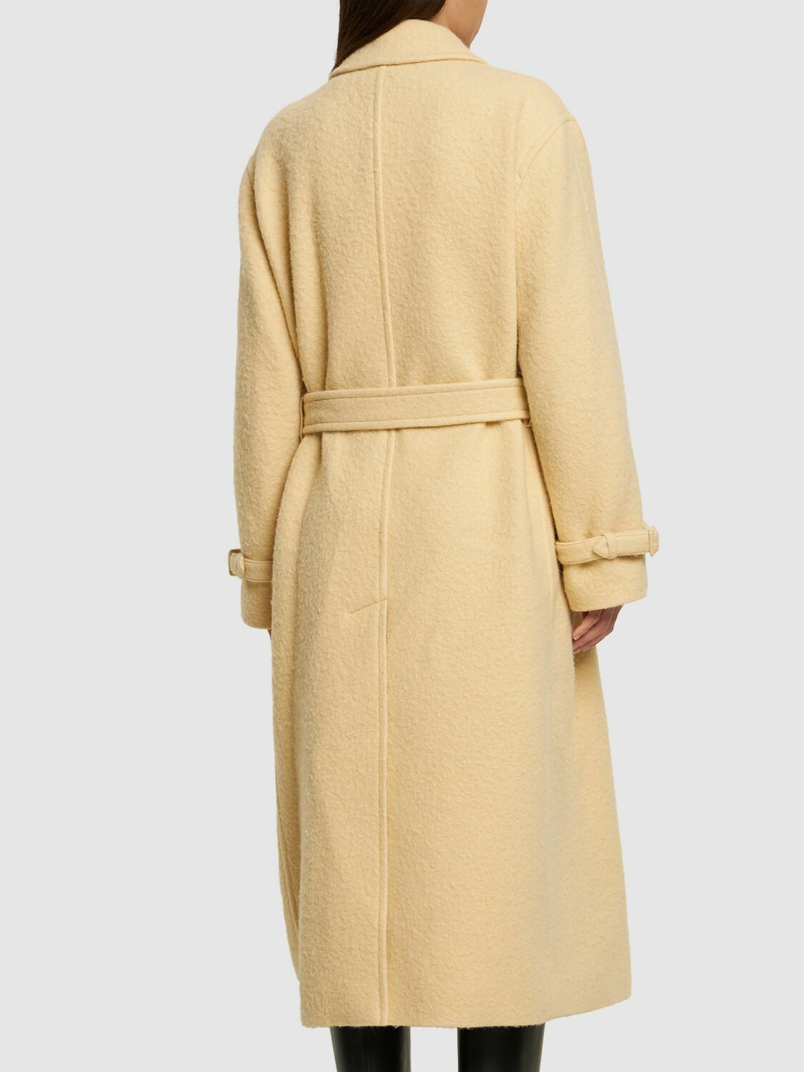 AURALEE - Brushed Alpaca & Wool Trench Coat Auralee